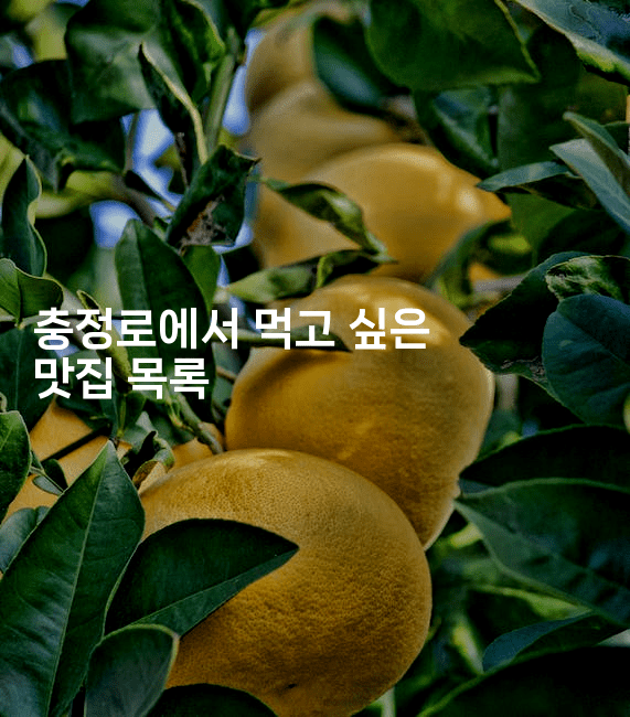 충정로에서 먹고 싶은 맛집 목록 2-미슐링