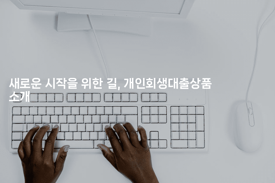 새로운 시작을 위한 길, 개인회생대출상품 소개-미슐링