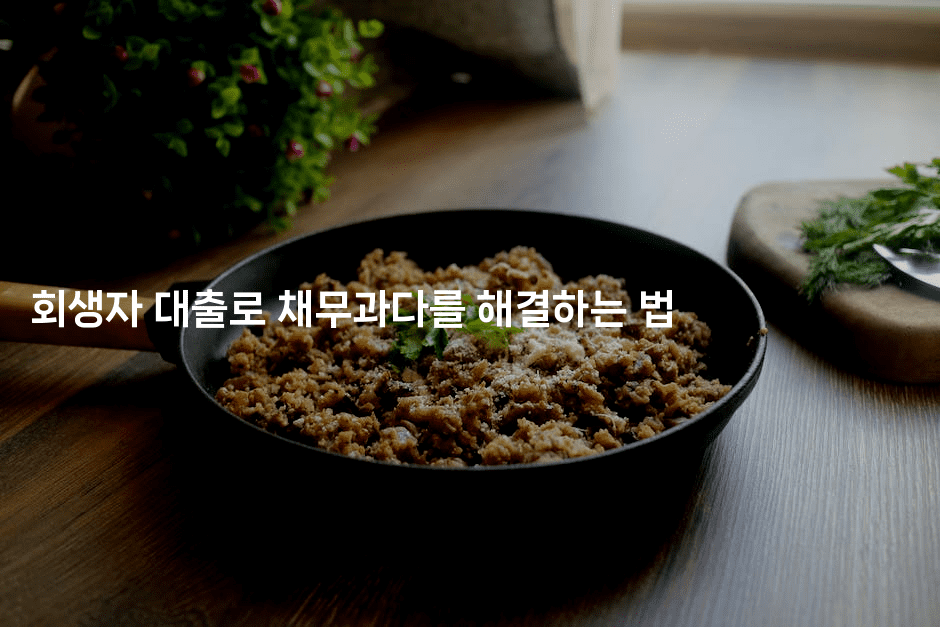 회생자 대출로 채무과다를 해결하는 법-미슐링